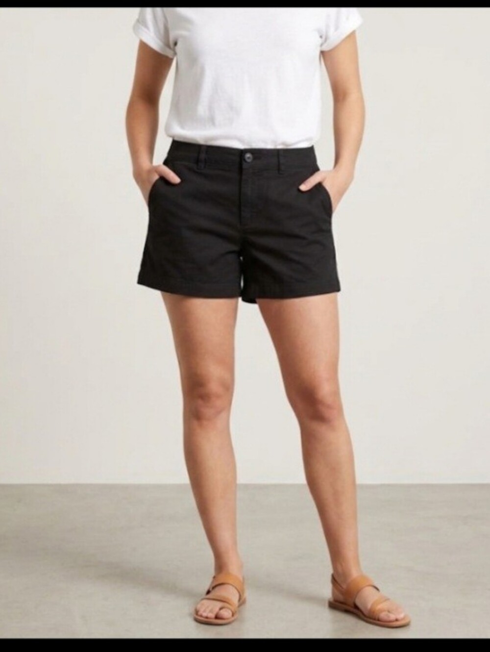 GAP For Good Black Shorts Women's Cotton (10 Tall ) Patch Pockets